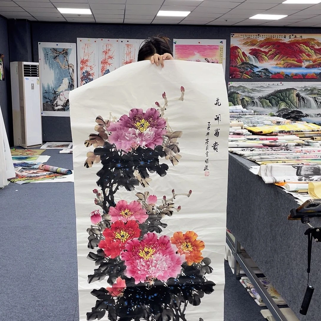 国画作品小姐姐放漏…