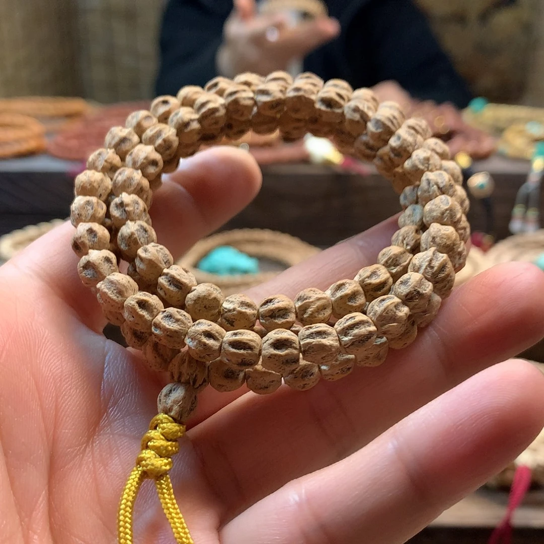 柏香籽/百香籽吊坠岁*月原桩微切龙脊多棱鬼