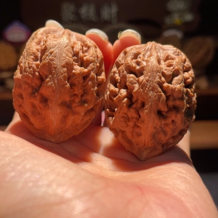 文玩核桃吊坠赤珊瑚40