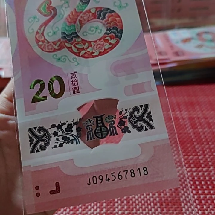 塑料小蛇钞五顺094567818单张