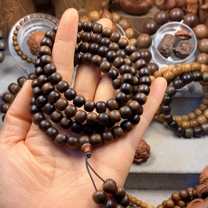 手串/手链檀香木老山檀奶香味7*8黑肉沉水