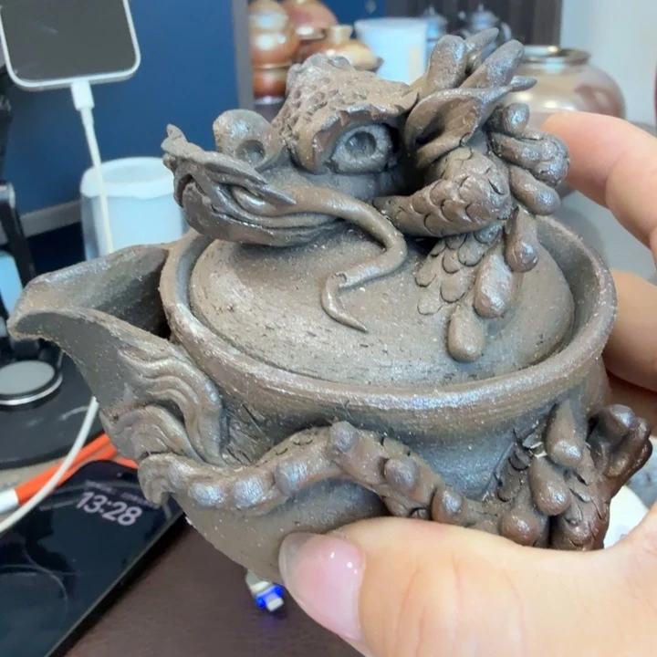 摆件柴烧福利心哦多多