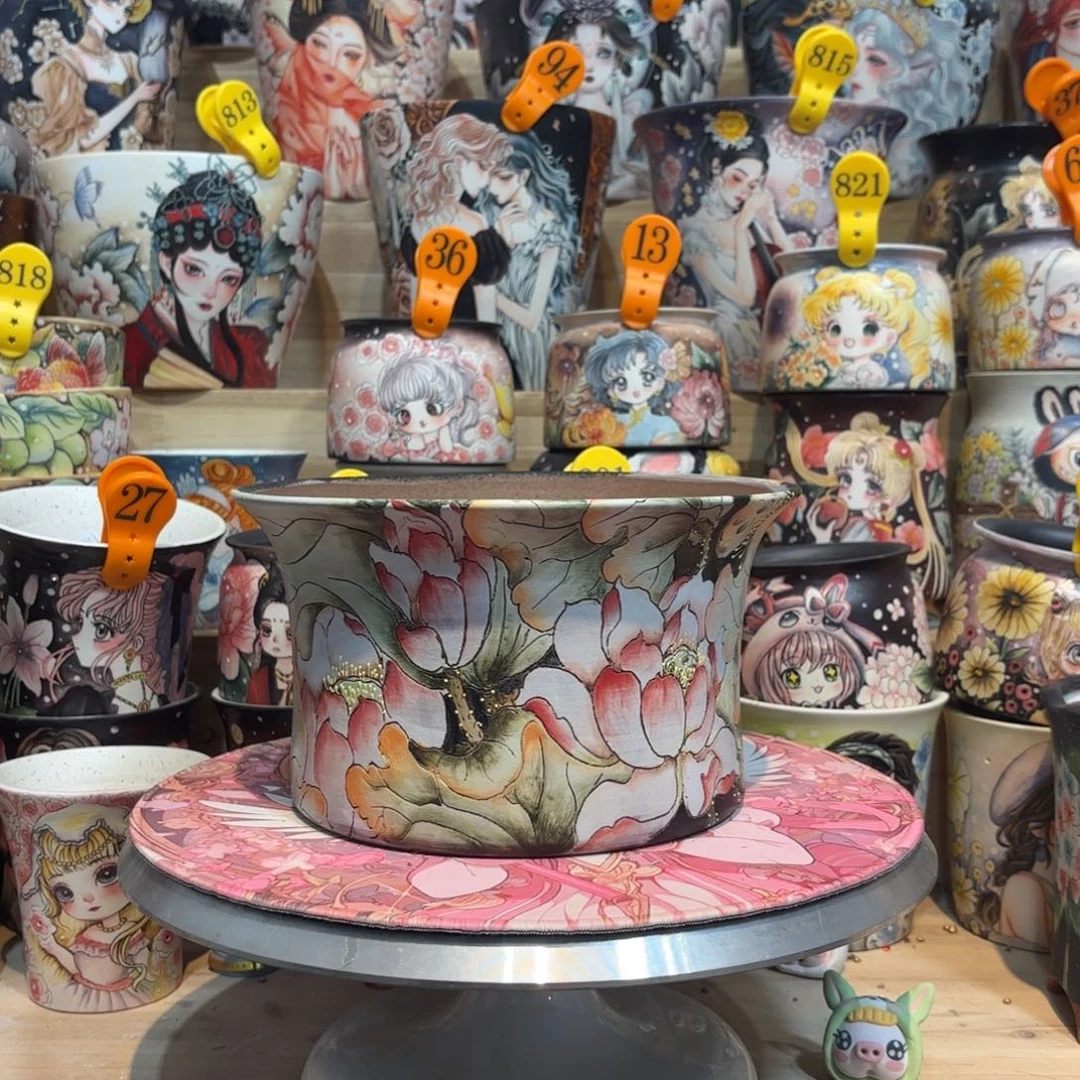 景德镇手绘花盆陶瓷21/12