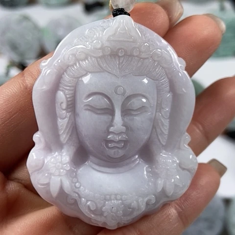翡翠颈饰未镶嵌观音福利