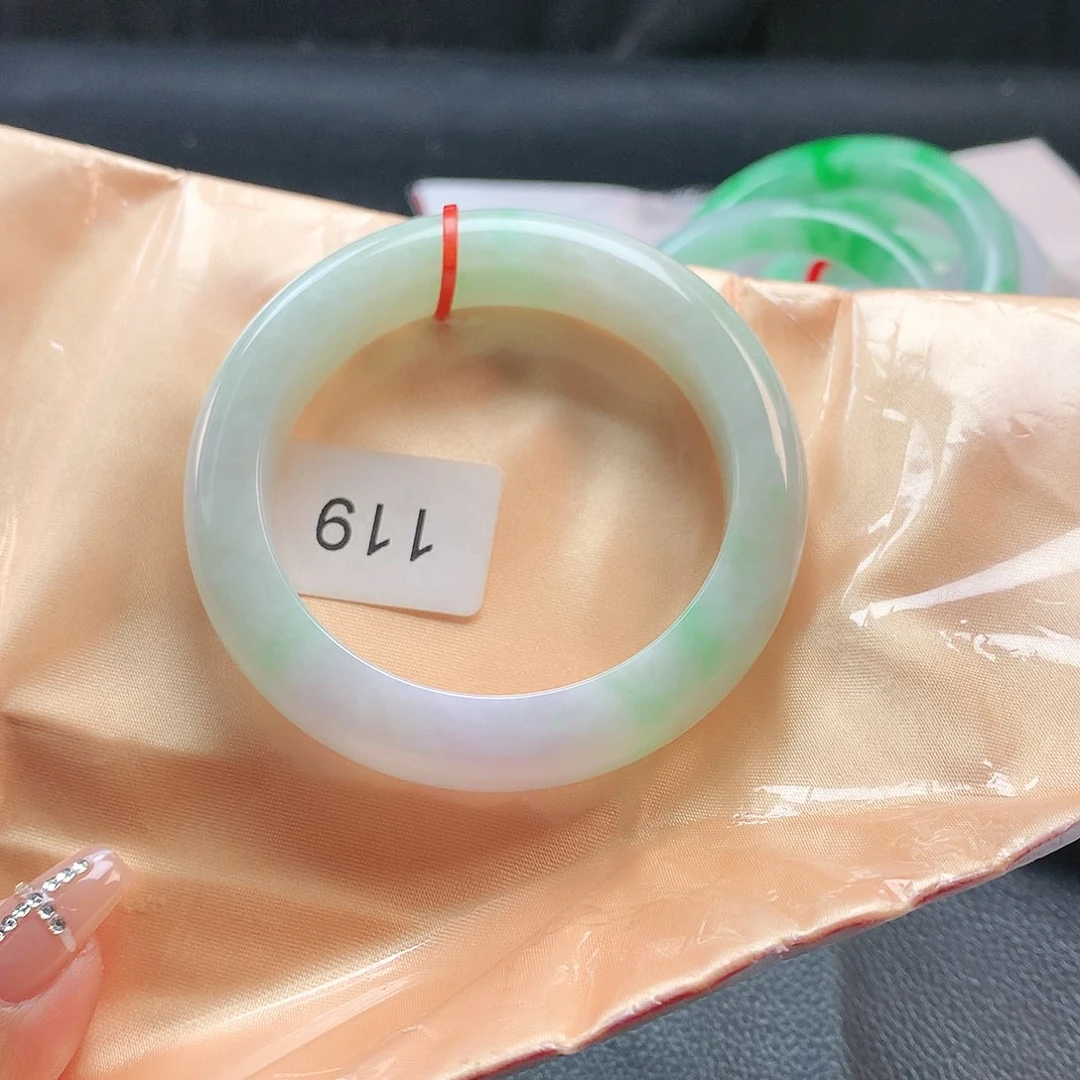 未镶嵌手镯翡翠55圈0119
