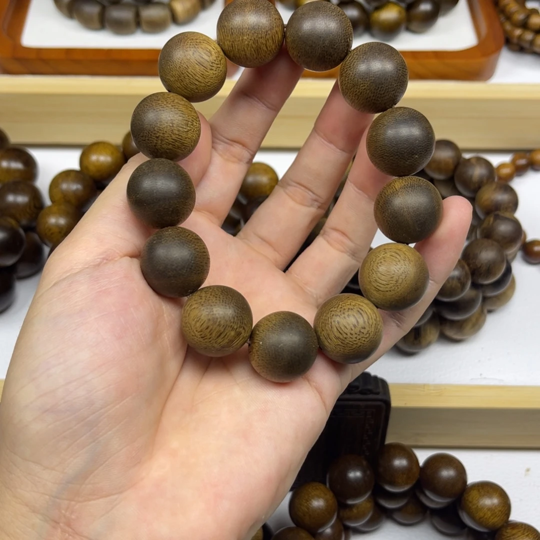 才***子沉香手串越南芽庄白棋楠1.8