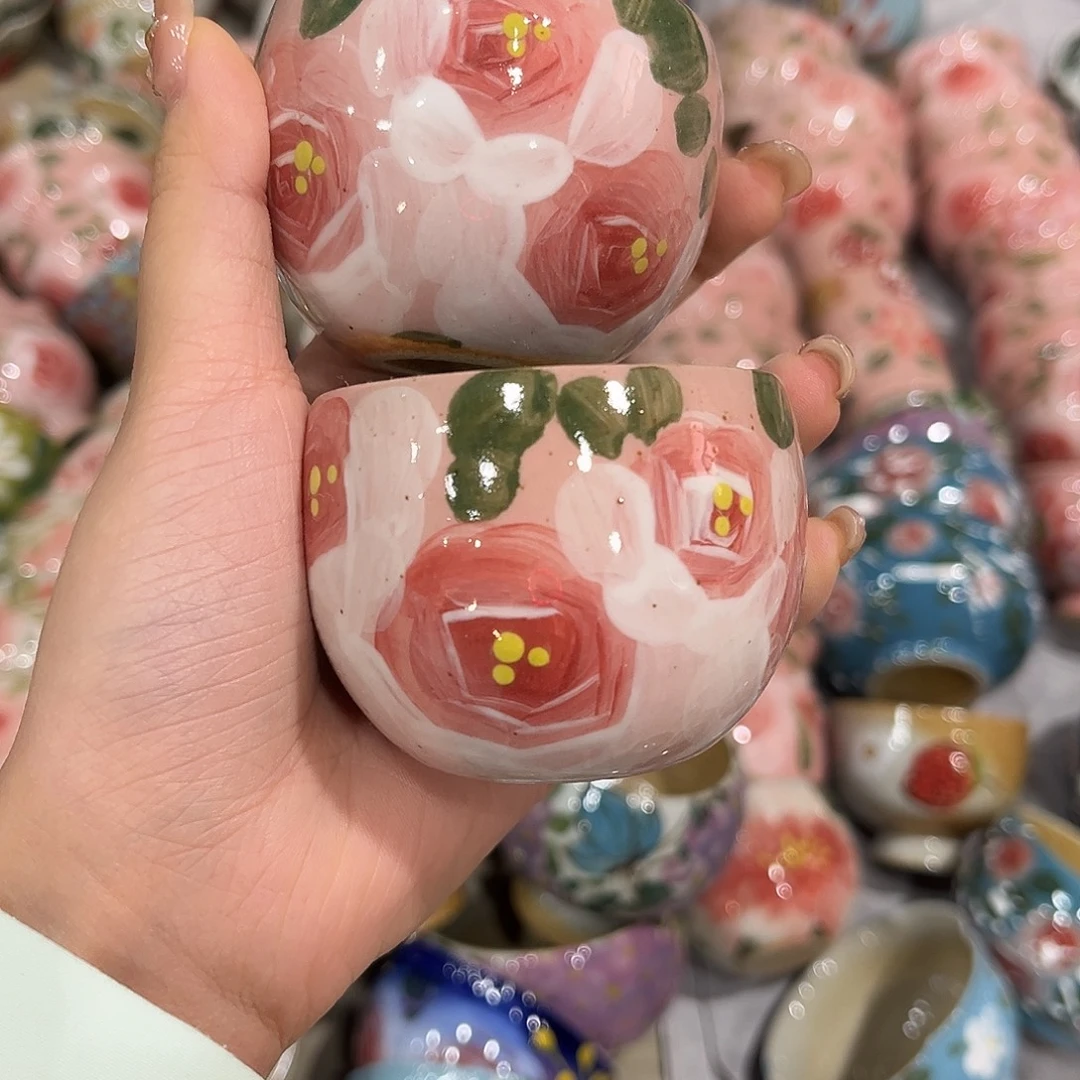 陶泥景德镇手工手绘高温釉下彩