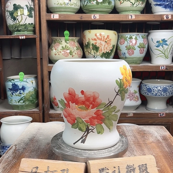 陶瓷鱼尾牡丹新款新款陶瓷陶瓷陶瓷