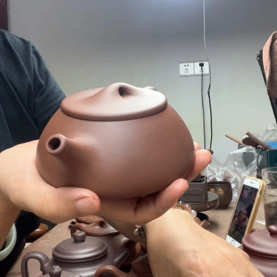 茶壶紫砂顺**然泥料底槽清