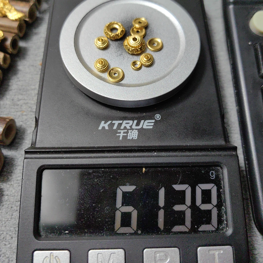 足金999万向轴黄金文玩配饰