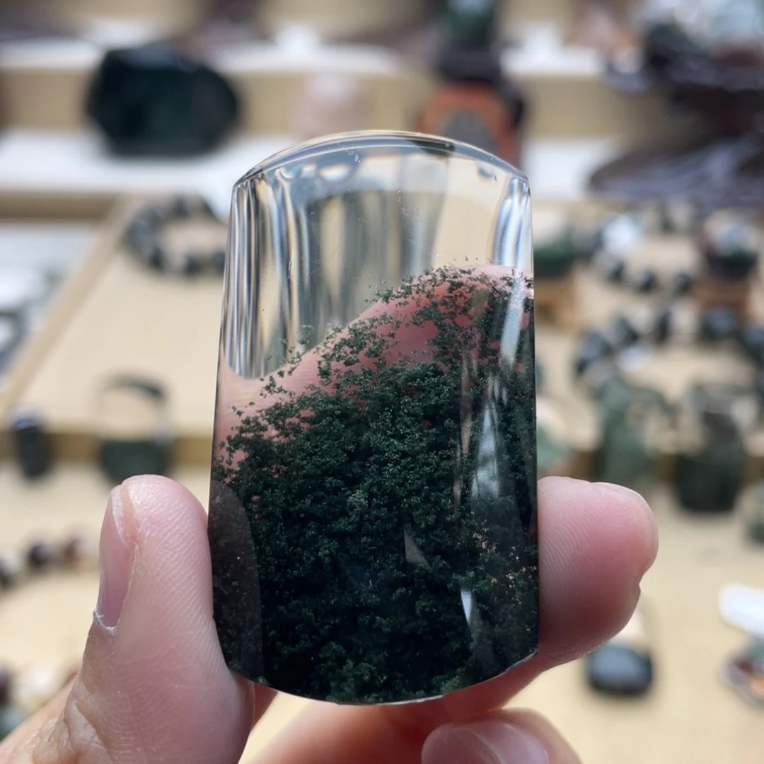 水晶颈饰未镶嵌绿幽灵吊坠
