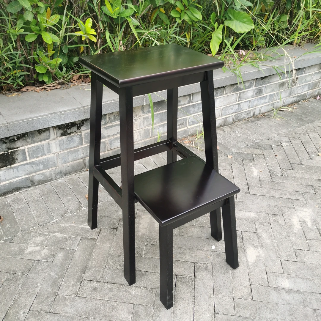 全实木橡胶木玄关换鞋凳小孩凳备用凳梯凳简约家用