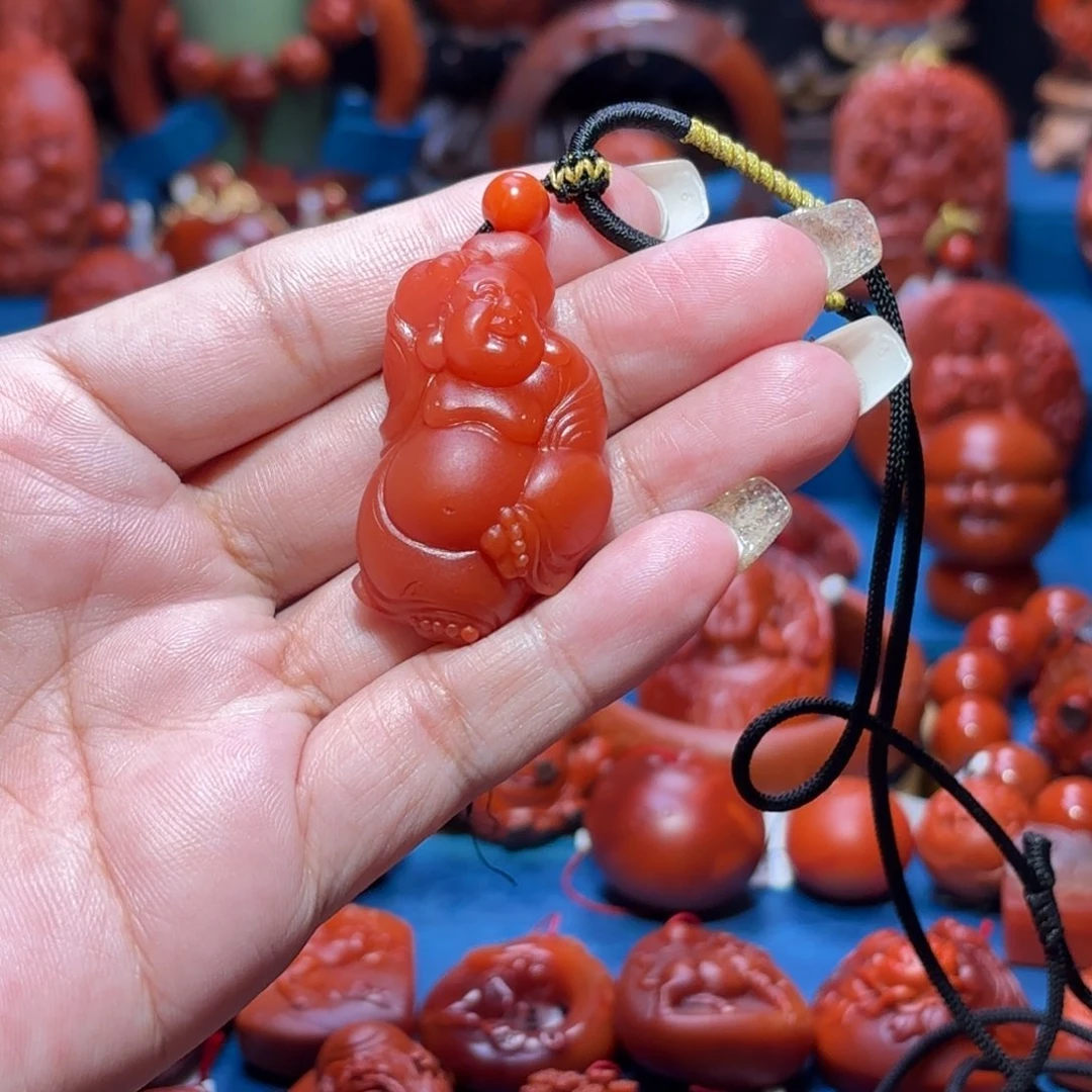 未镶嵌雕刻南红玛瑙