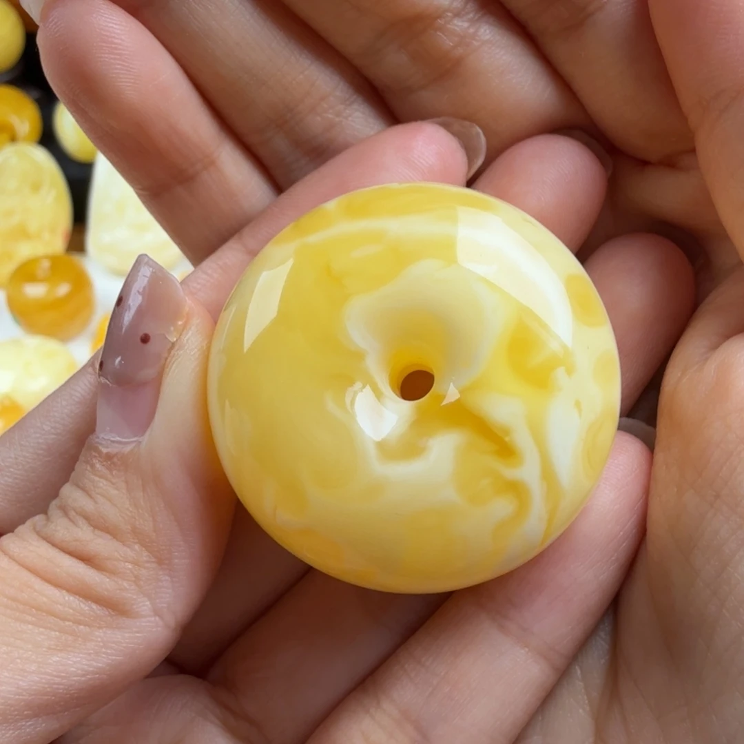 琥珀未镶嵌颈饰纯天然琥珀蜜蜡无优化