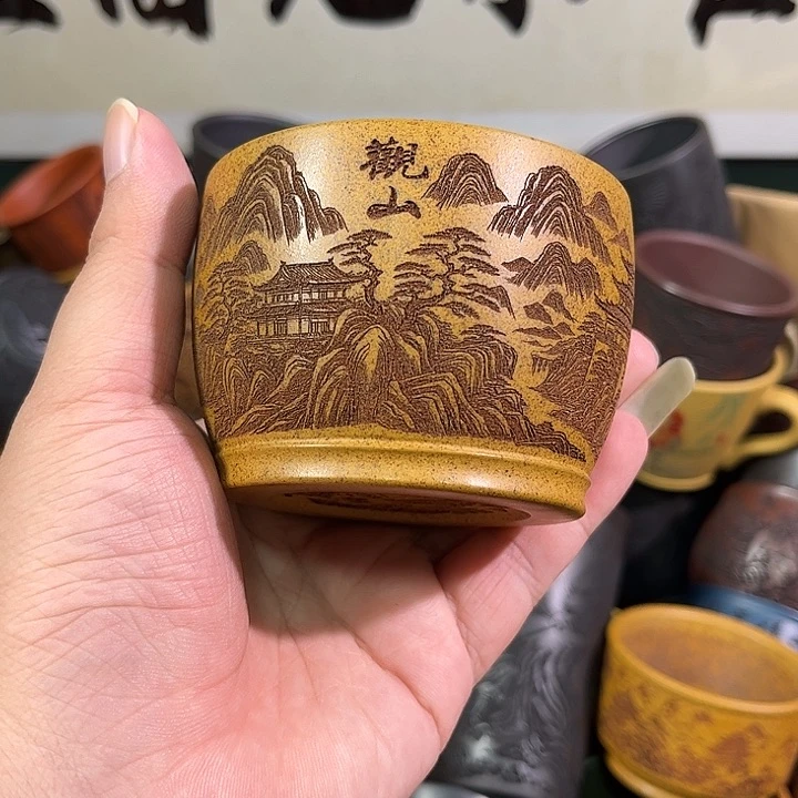 茶杯紫砂全手工紫砂主人杯