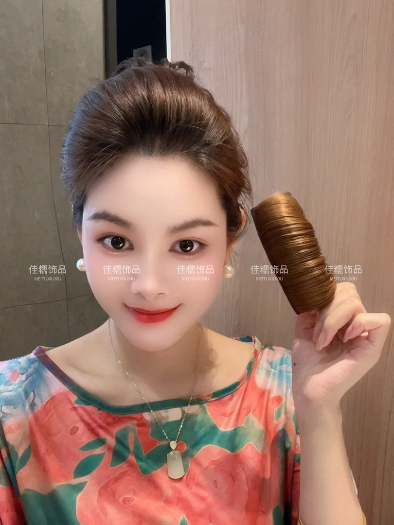 新款假发插梳头顶蓬松垫发神器隐形增高颅顶刘海夹头饰发饰