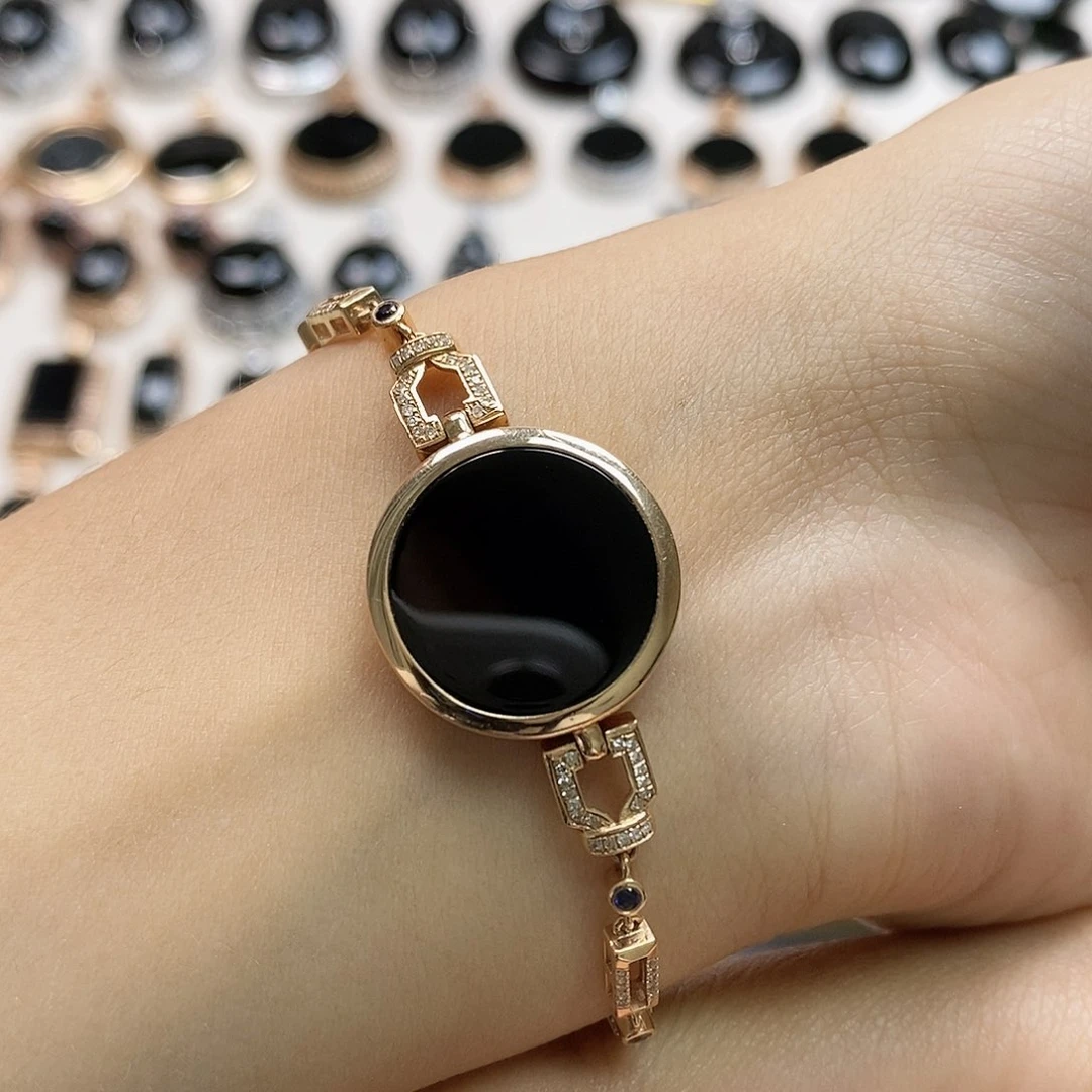 18K金镶嵌手链翡翠