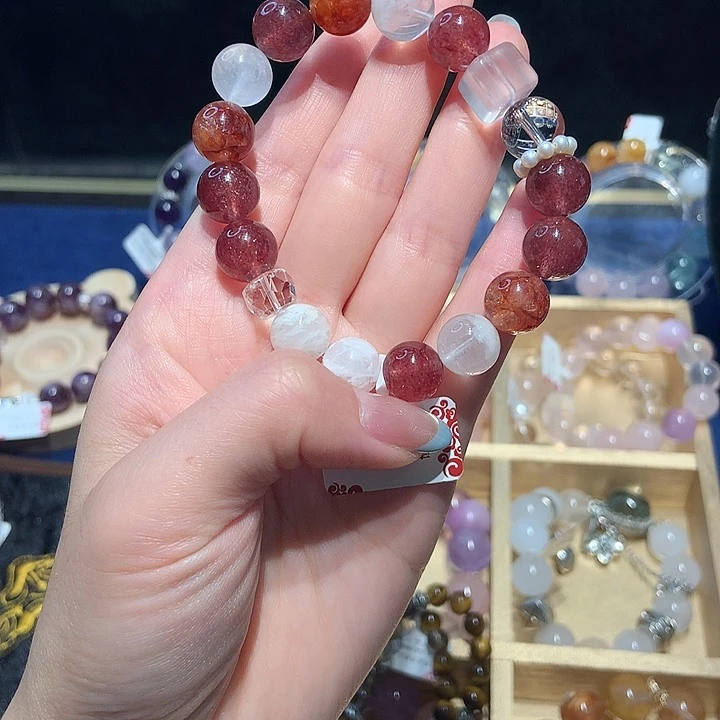 水晶手链未镶嵌草莓晶