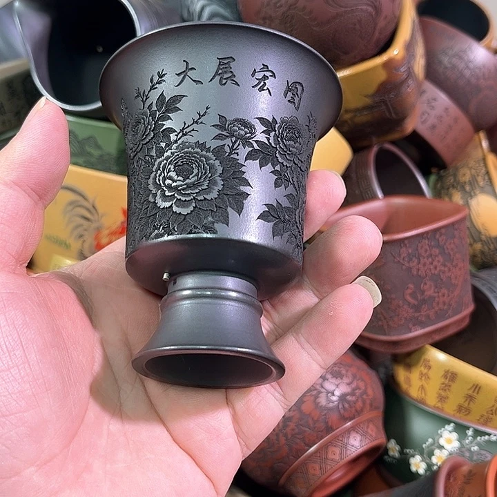 茶杯紫砂全手工紫砂主人杯