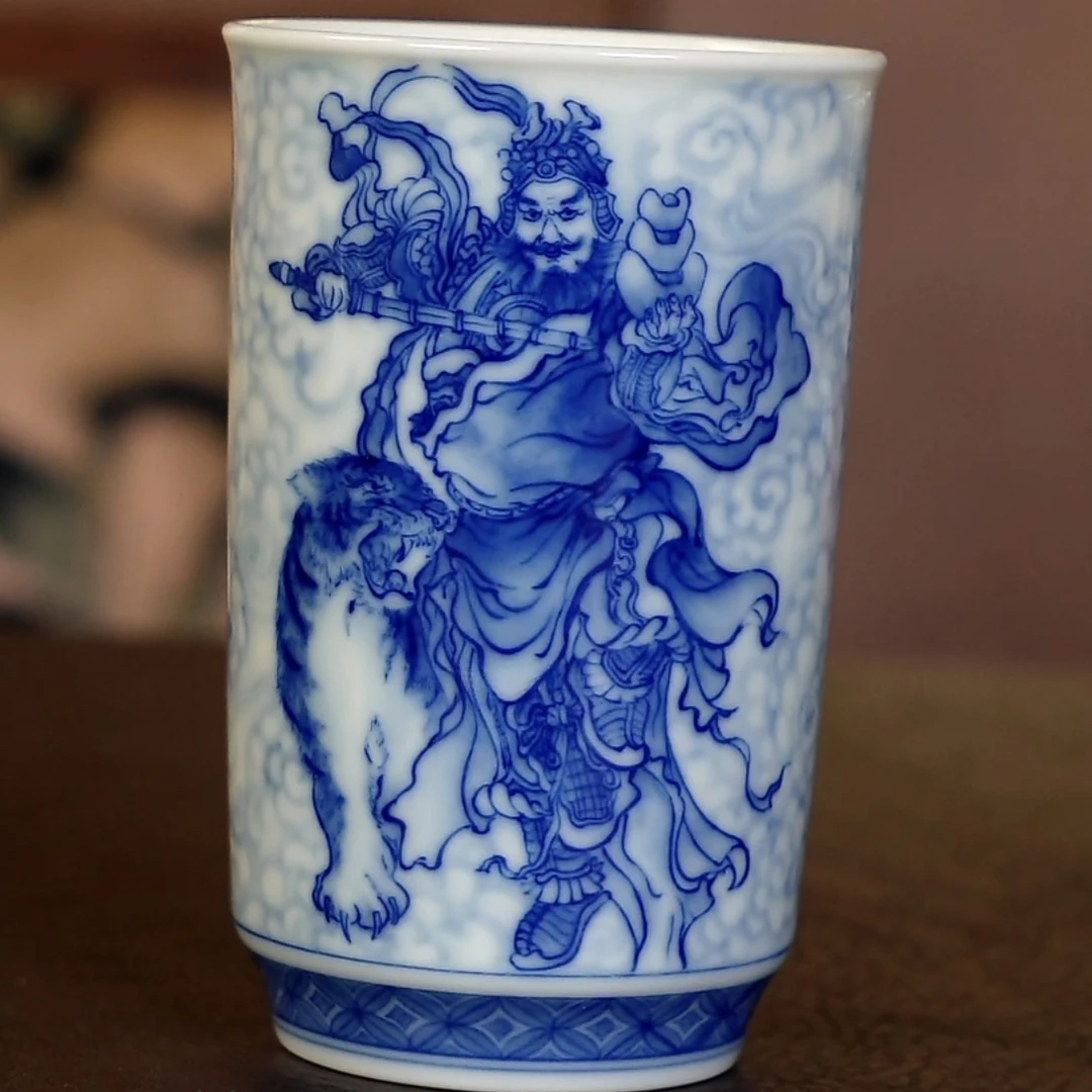 晓竹窑 重工人物五路财神5支套组