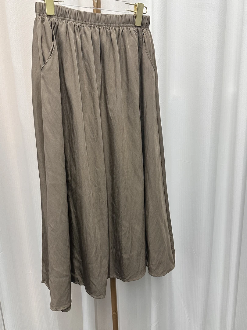 女式汉麻棉轻便长半身裙春季新款透气舒适