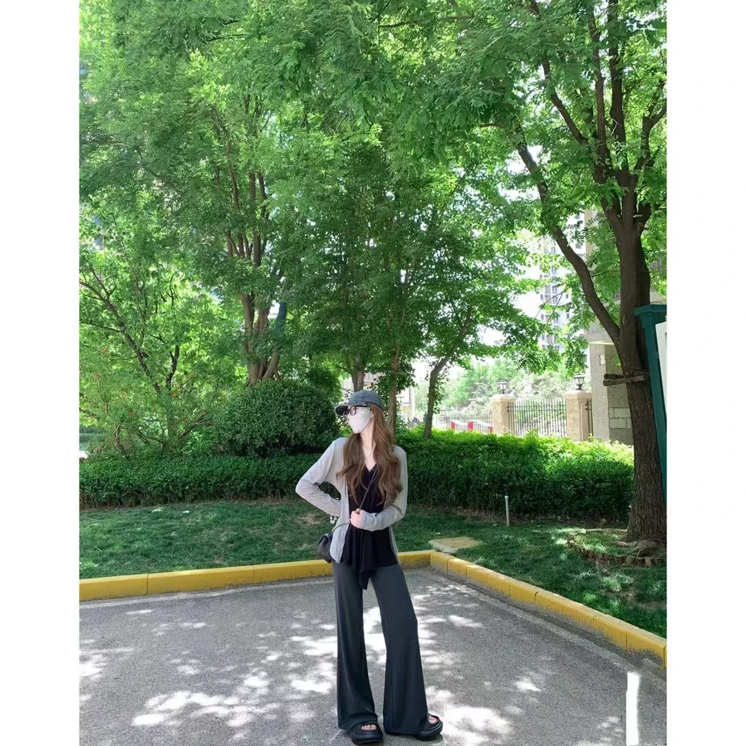 徐秋阳  私服裤  秋季新款百搭时尚休闲显瘦显腿长休闲裤12895