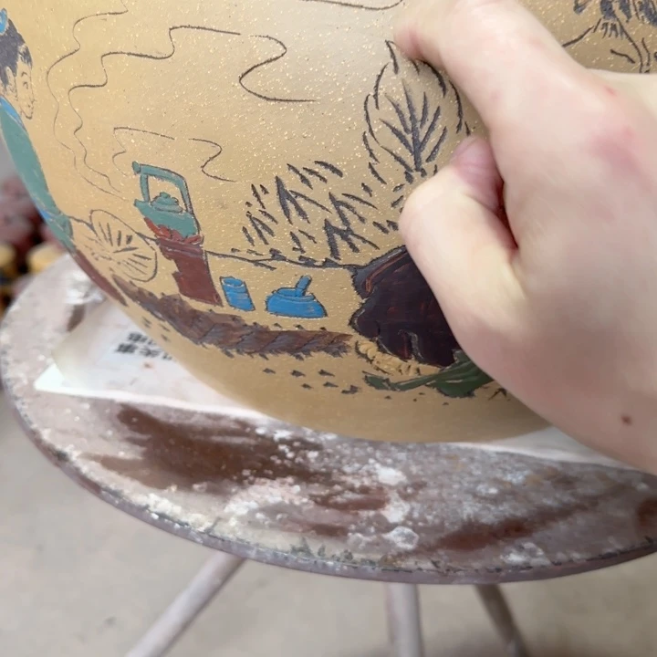 开***果紫砂茶叶罐。。。。。。。。。