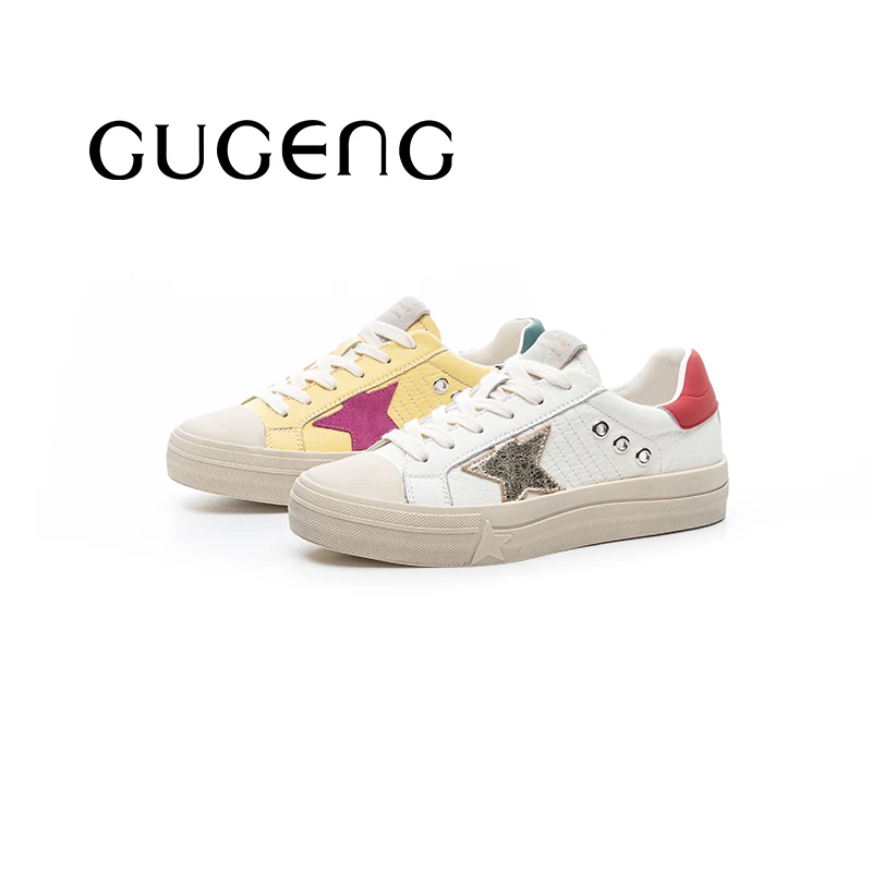 GUGENG/古耕秋季新款穿搭通勤百搭舒适时尚休闲板鞋女百搭650020