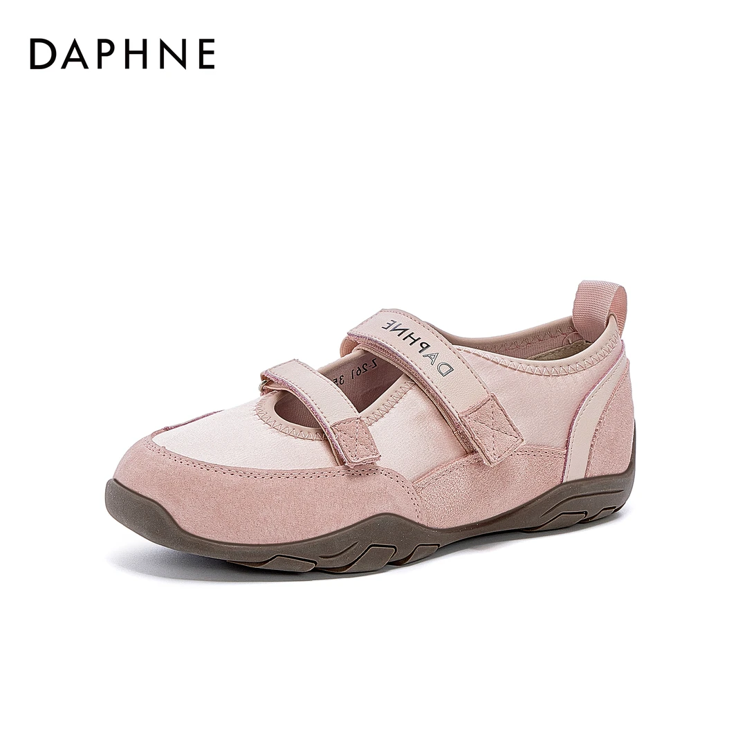 【达芙妮】学院风ins韩系平底舒适时尚百搭包头软底玛丽珍单鞋