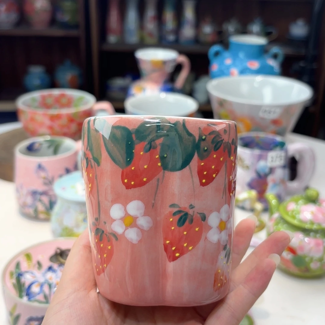 景德镇手绘高温釉下彩陶瓷茶具