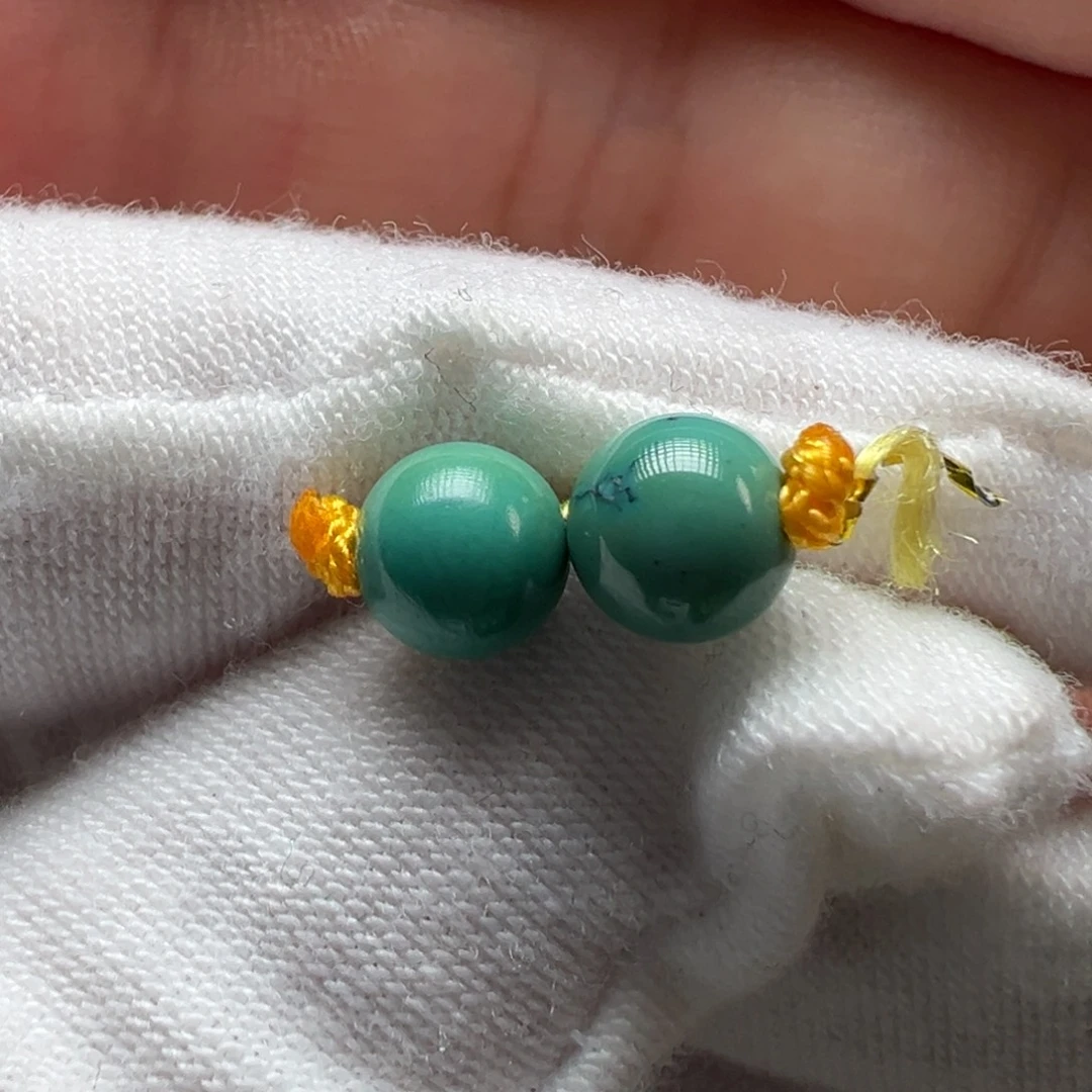 绿松石未镶嵌配饰圆珠6.3mm