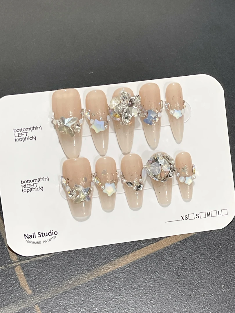 【月光蝴蝶】施华洛华子高级可拆卸式穿戴甲