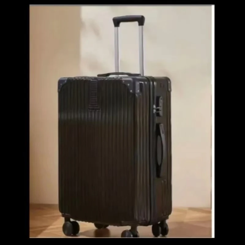 新潮行李箱复古万向轮行李箱 颜色随机