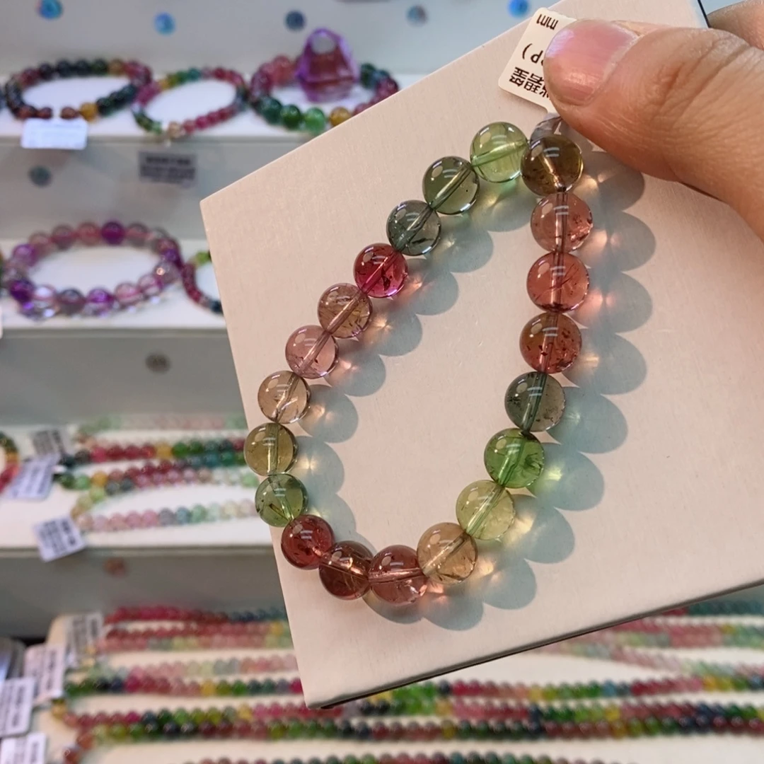 未镶嵌手链碧玺多样性发一条