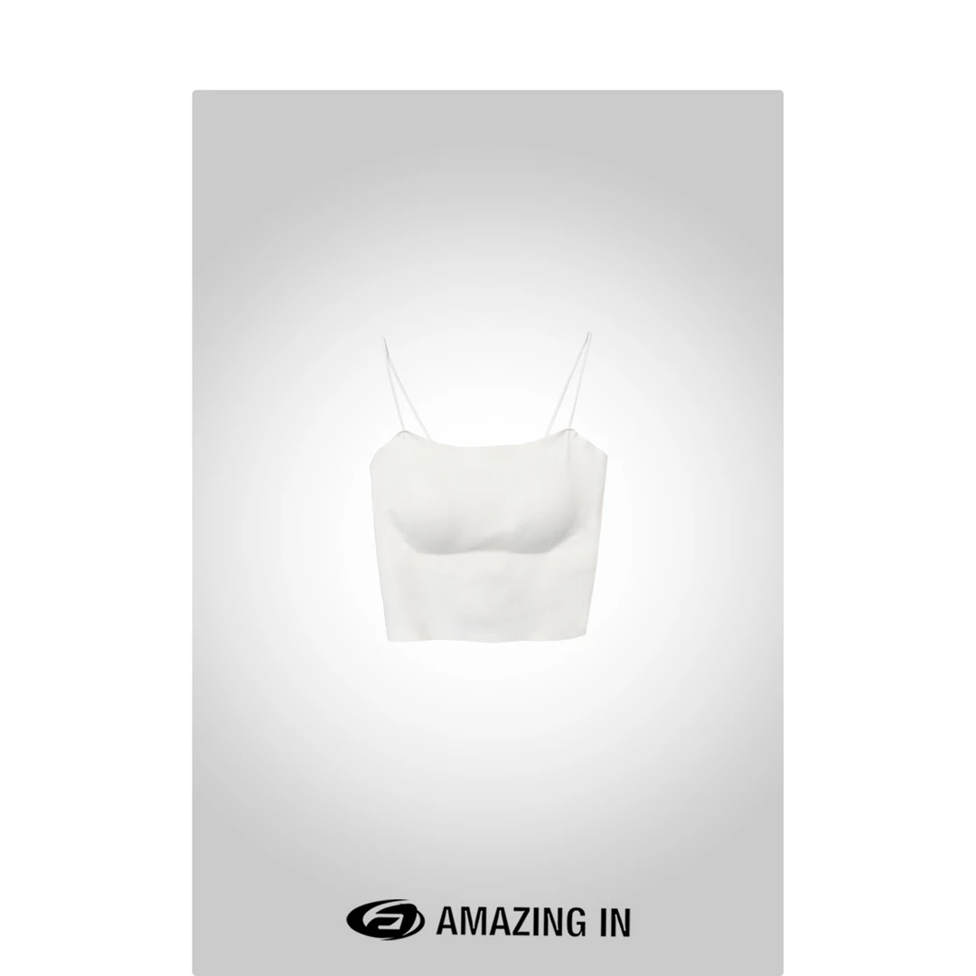 AMAZING IN “花色”舒适高弹固定杯垫吊带背心A240607-ASGM-3015