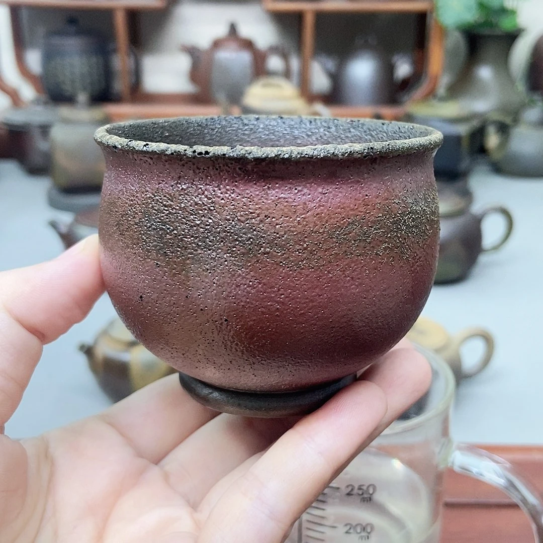 钦州坭兴陶柴烧杯