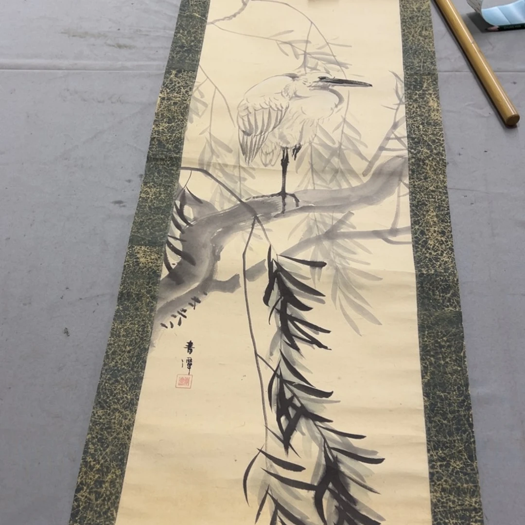 国画得*。手绘临摹动物挂轴