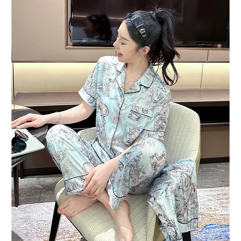 莫里伊【冰川蓝动物之森】小众潮牌设计睡衣家居服