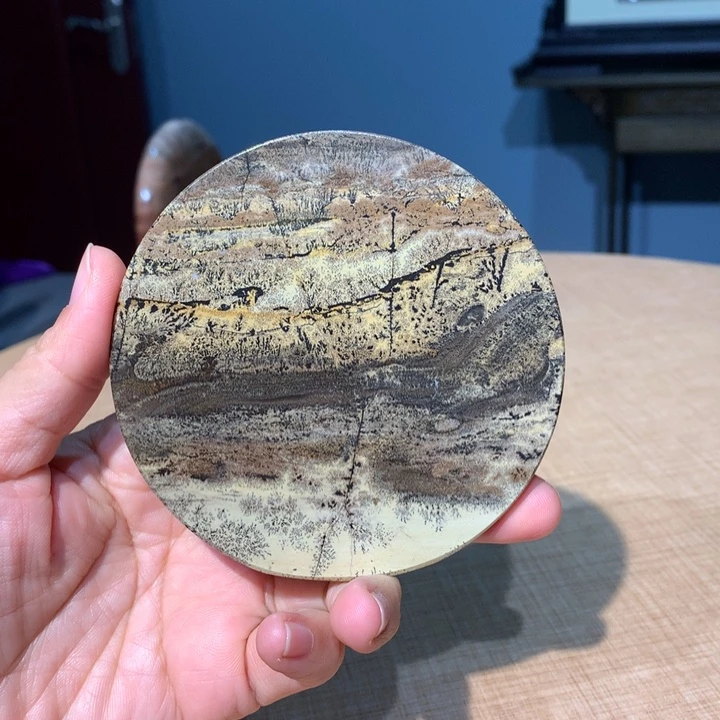 ，广西国画石摆件，收藏观赏