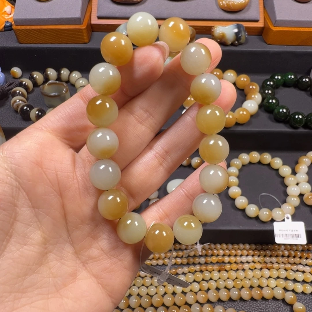 和田玉未镶嵌手链卡 12