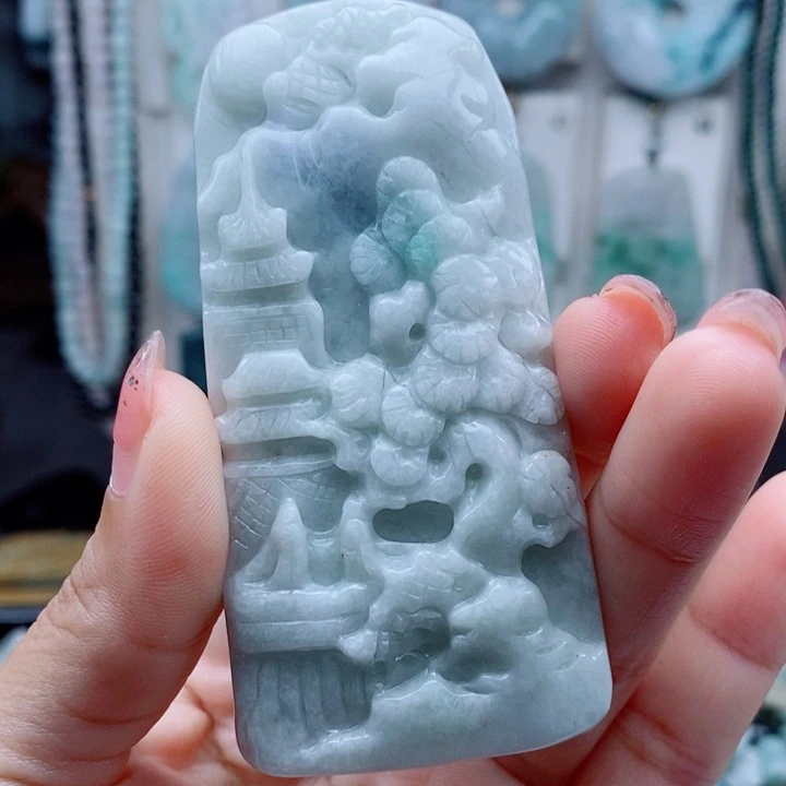 翡翠未镶嵌颈饰翡翠