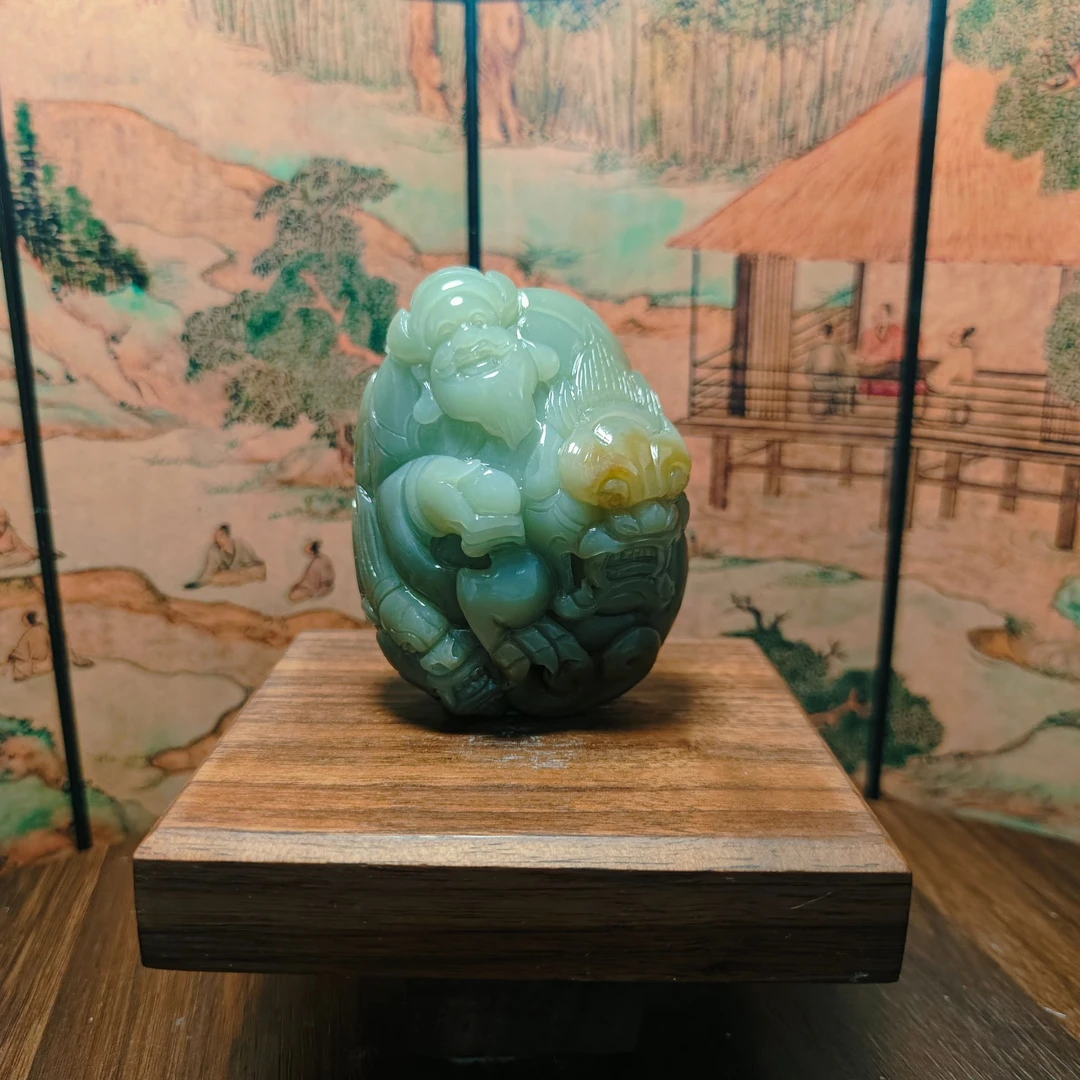 D和田玉龙佛手把1385