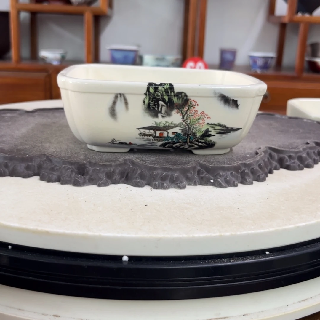 紫砂花盆瑕疵6-16.5-14。。z