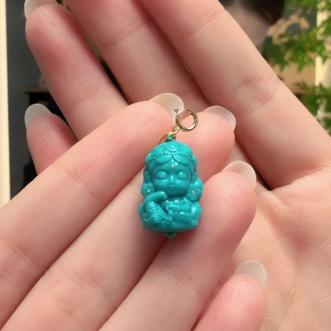 绿松石未镶嵌颈饰