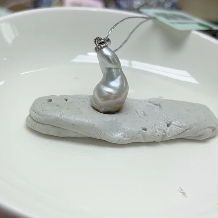 吊坠(不含链)银S925镶嵌海水珍珠94号