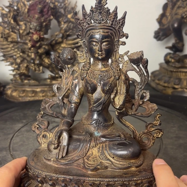 白度母藏佛藏传摆件