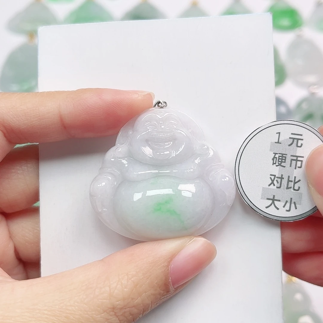 翡翠未镶嵌挂件天然A货翡翠