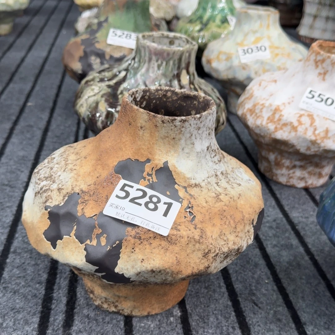 沟***限景德镇高温花瓶景德镇高温花瓶编码5281高23口7默认无孔