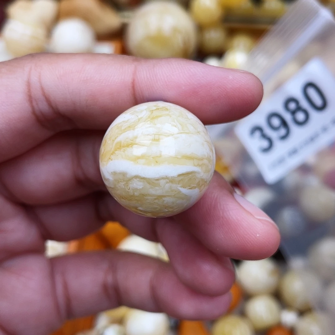 未镶嵌蜜蜡珠宝奇石粉23.3虎皮
