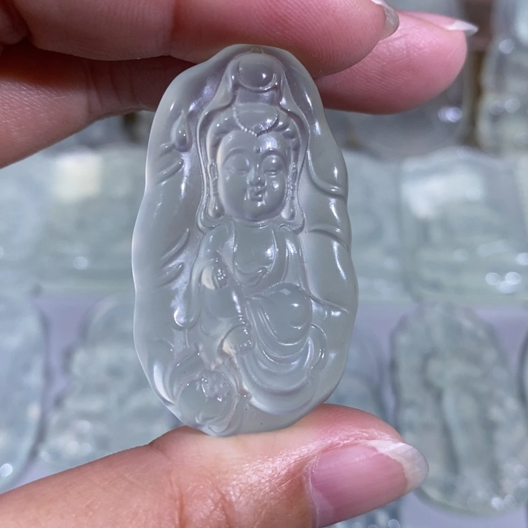 未镶嵌岫玉颈饰吊坠